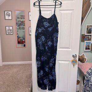 Old Navy Fit & Flare Cami Floral Jumpsuit, Size XL